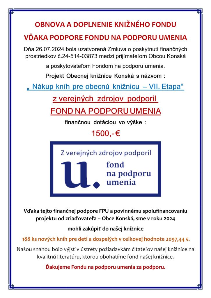 VII. etapa - nákup kníh
