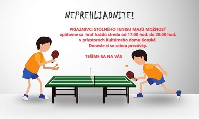 Stolný tenis KD Konská