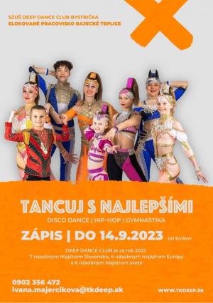 Zápis do DANCE CLUB BYSTRIČKA - Tajcuj s najlepšími - disco dance, hip-hop, gymnastika 1