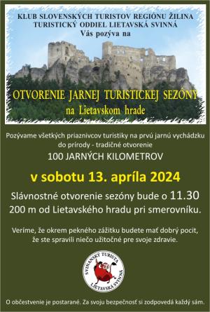 Klub slovenských turistov regiónu Žilina - 100 jarných kilometrov