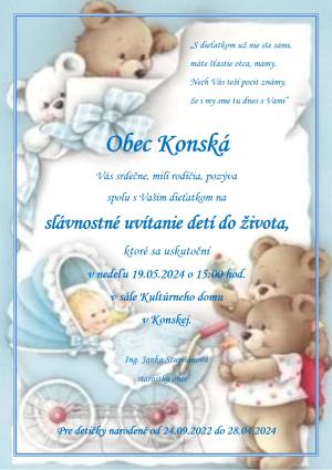 Uvítanie detí do života 2024