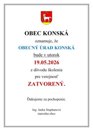 OÚ - zatvorený