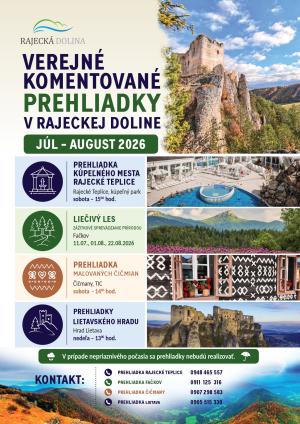 Verejné komentované prehliadky v Rajeckej doline