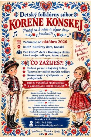 Pozvánka Korene Konskej